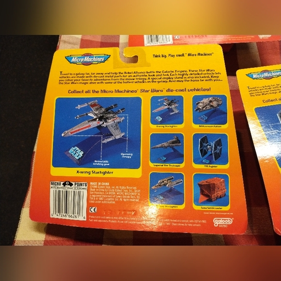 Micro Machines Star Wars X-Wing Starfighter, Millennium Falcon and Tie Fighter - Picture 6 of 7